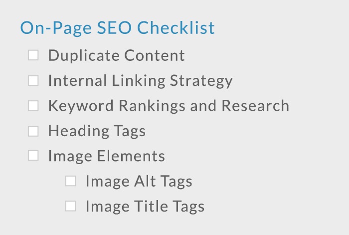 On-Page SEO Checklist